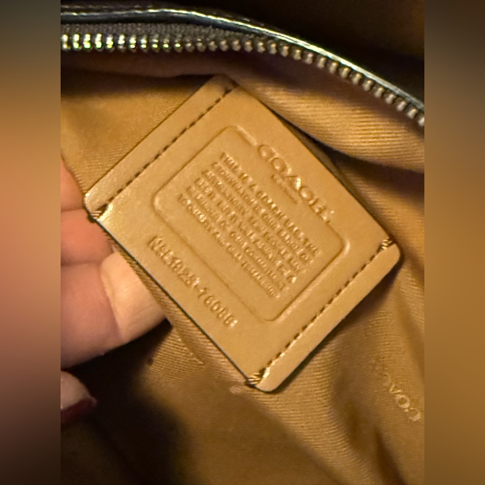 Coach Two-Tone Tan and Brown Shoulder Bag - Picture 10 of 11